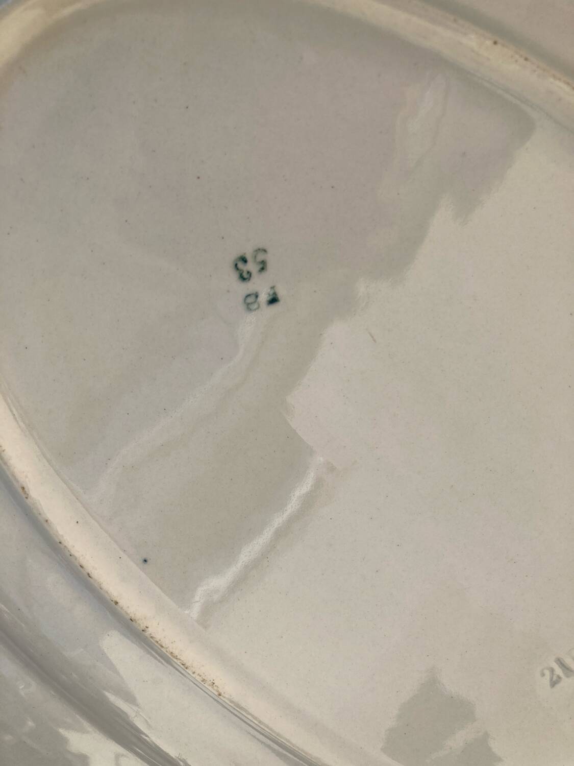Oval dish in Badonviller earthenware