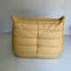Ligne Roset Togo vintage honey yellow leather – 3-seater + 2 armchairs