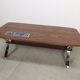 Table basse art déco vintage bois carrelage chrome
