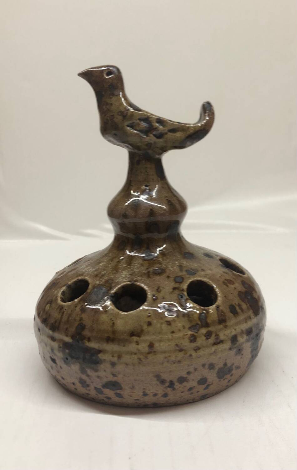 Vase en grès pyrite zoomorphe