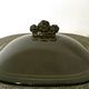 Five-Piece Black Earthenware Serving Set by Antonia Campi, Italy