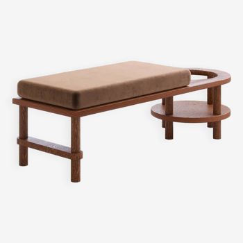 Banc scandinave en bois marron