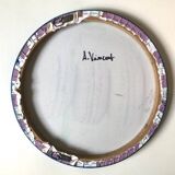 Blue round abstract painting