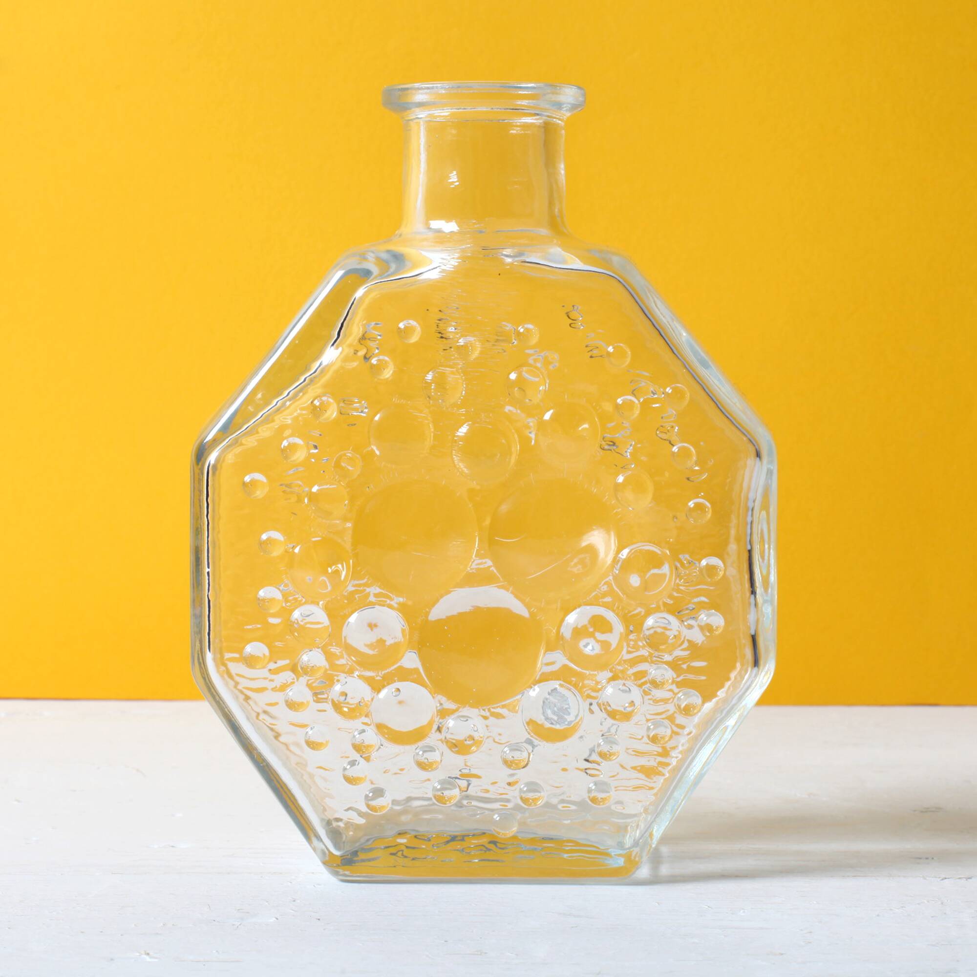 Mid-century Clear Stella Polaris Vase by Nanny Still for Riihimäki / 1967