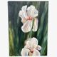 Floral painting on panel