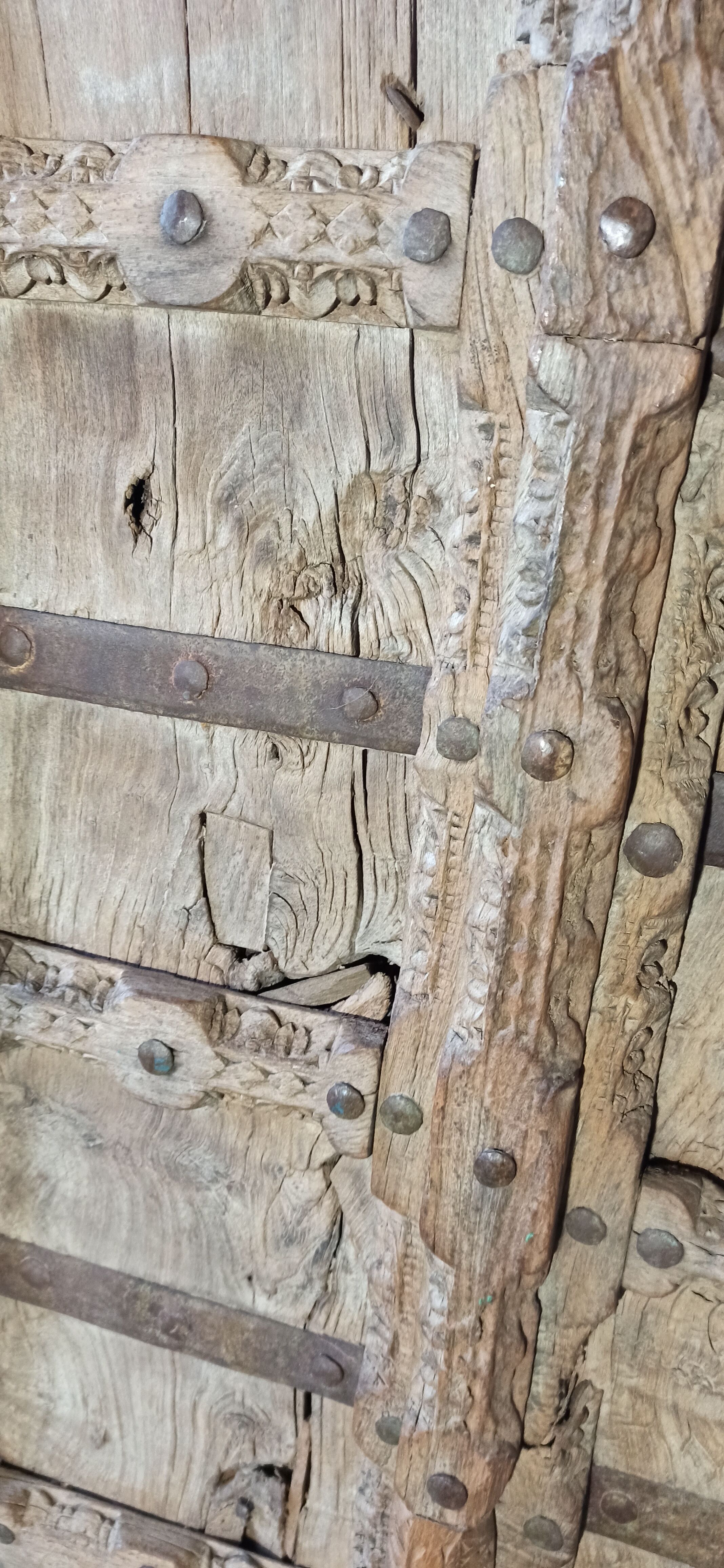 Old wooden door
