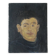 Vintage acrylic portrait on canvas contemporary country decoration