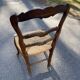 4 chaises paillées de campagne en bois