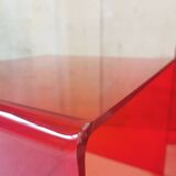 Red plexiglass nesting tables