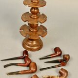 Pipe holder with 8 pipes