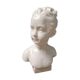 Buste de jeune fille en biscuit