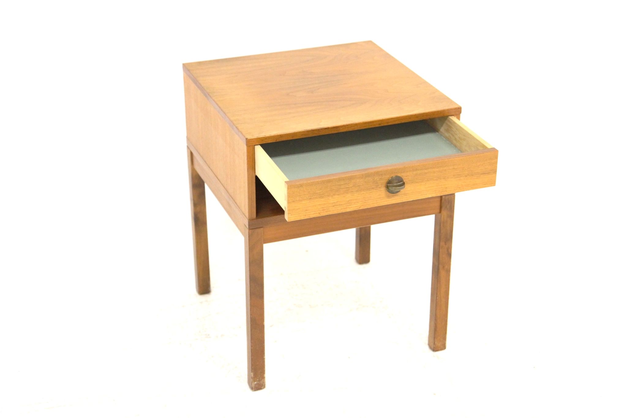 Walnut bedside table, Sweden, 1960