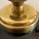 Art deco lamp foot in black opaline