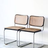 2 vintage Cesca B32 chairs, Gavina edition by Marcel Breuer, 1960.