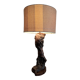 Brutalist wooden lamp