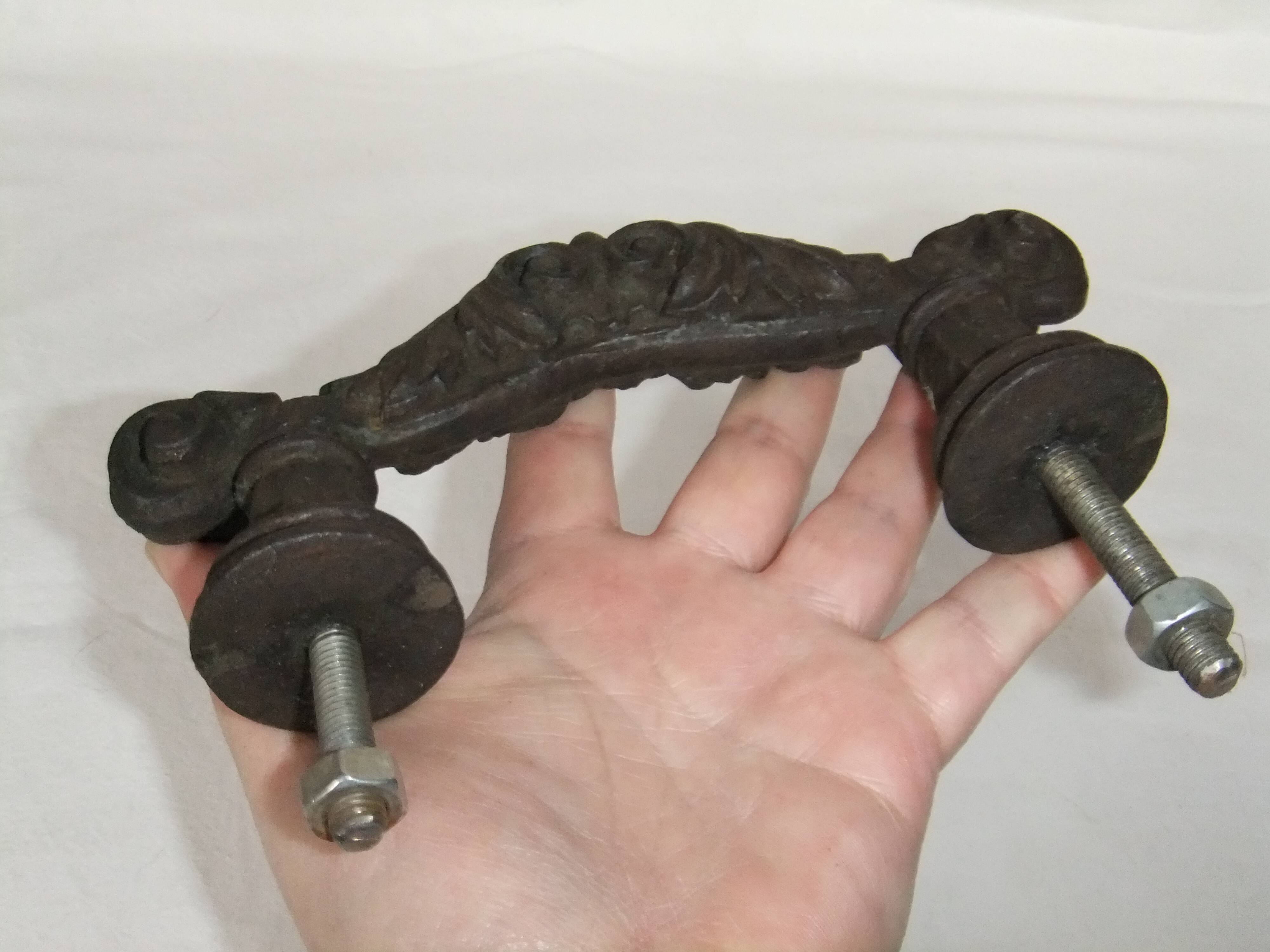 Cast iron door handle