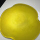 Grand plat jaune transparent Vintage