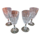 Set of 4 Cristal d'Arques Pompadour wine glasses height 13cm