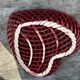 Heart-shaped woven ceramic basket/empty pocket Vallauris 50's