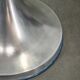 1970s Italian Space Age Opaline Glass and Blue Metal Table Lamp