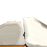 2 trapezoid-shaped mirrors