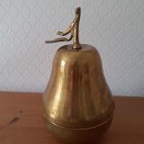 Pear brass candy box