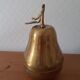 Pear brass candy box