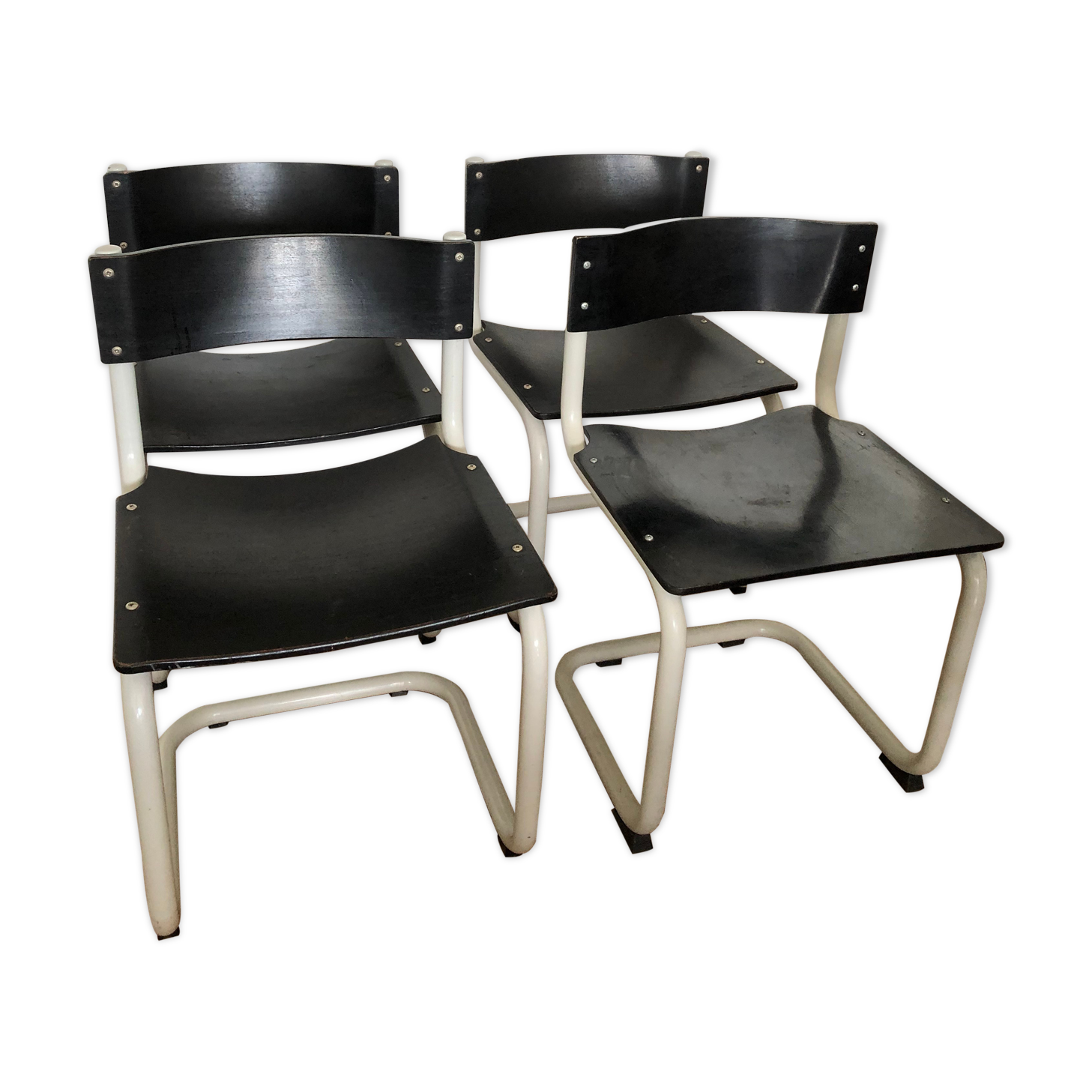 Set of 4 knud Friis & Elmar Moltke chairs for Randres AS