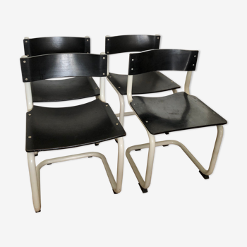 Set of 4 knud Friis & Elmar Moltke chairs for Randres AS