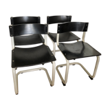 Set of 4 knud Friis & Elmar Moltke chairs for Randres AS
