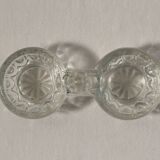 Salière vintage en verre clair