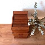 Curtain file cabinet with drawers