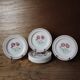 Set of 10 half-porcelain Lunéville dessert plates
