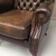 Flesh chesterfield wing Chair