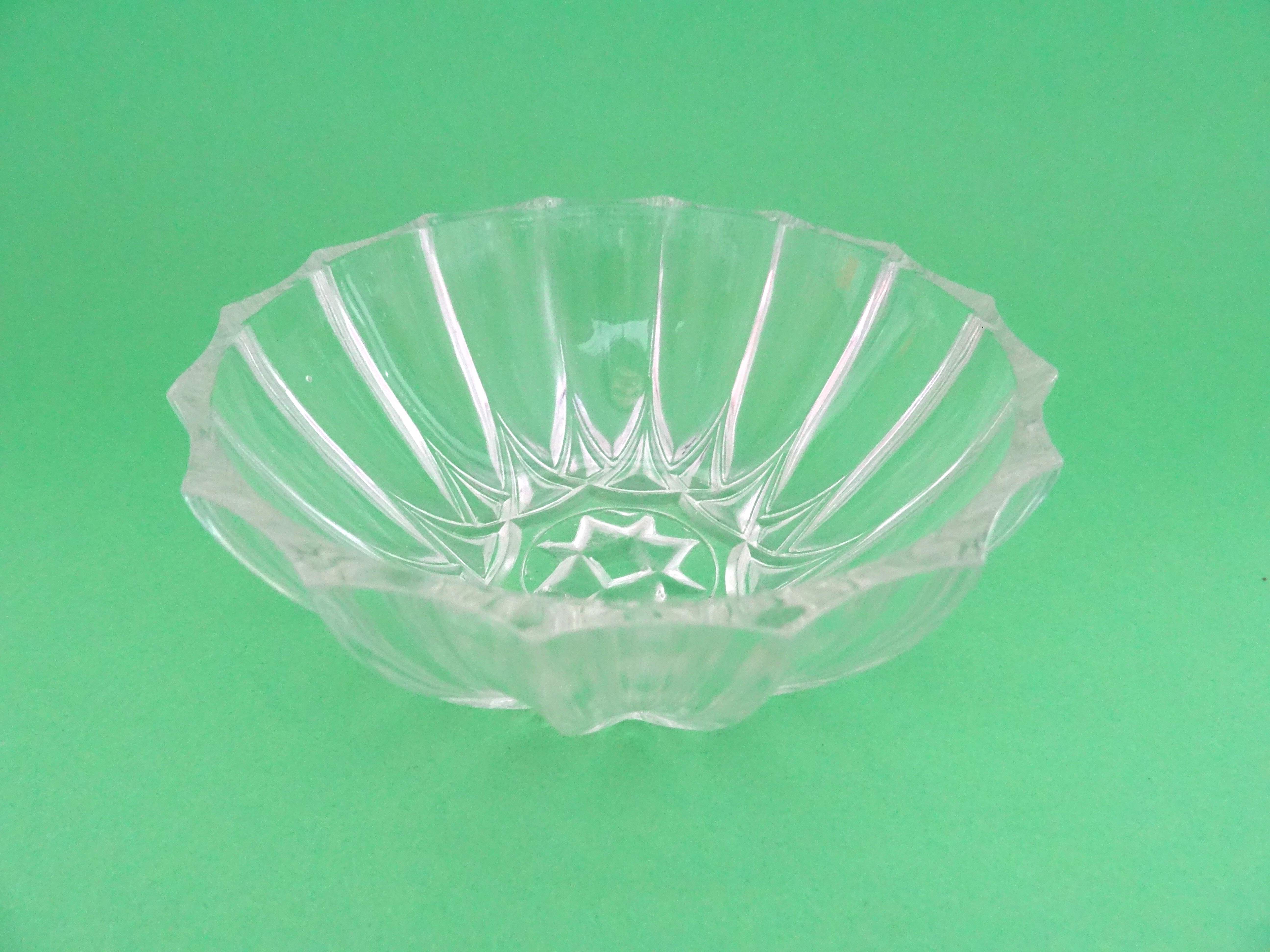 Salad with glass ramekins