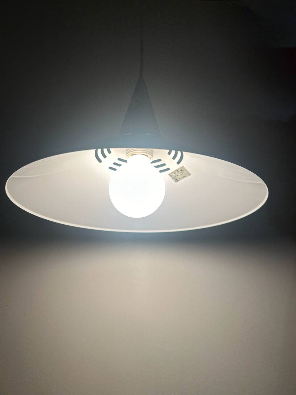 space age suspension in white metal