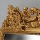 Large French antique gilt wooden chimney mirror, ca 1890