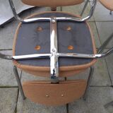 Set of 5 vintage chairs Strafor 1970