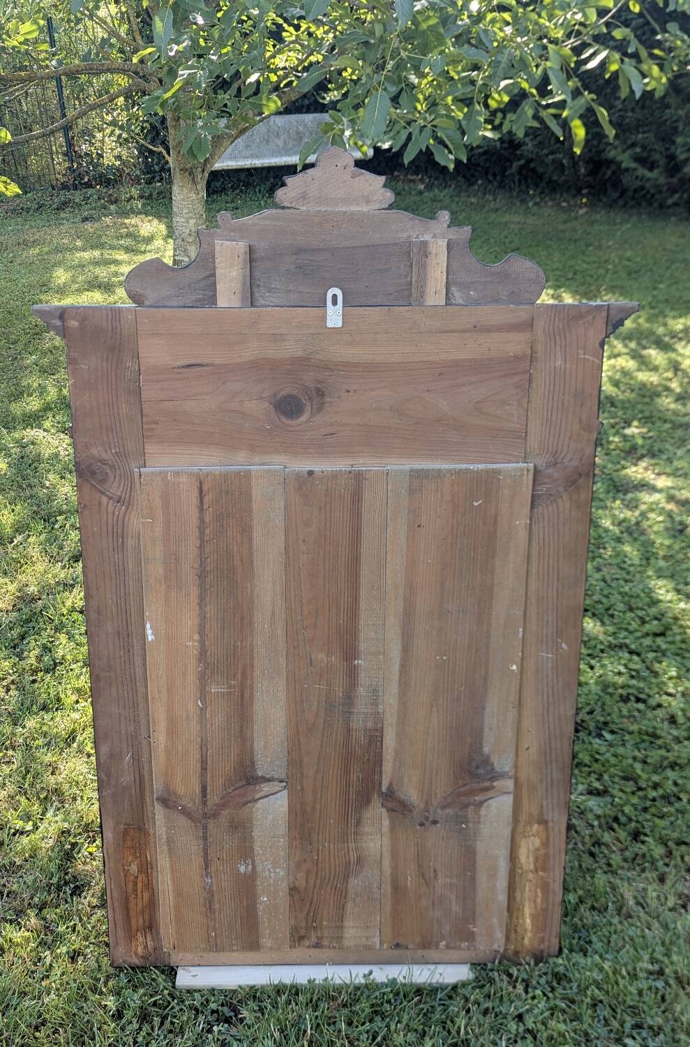 19th-19th Century Trumeau Mirror with Shabby Patina