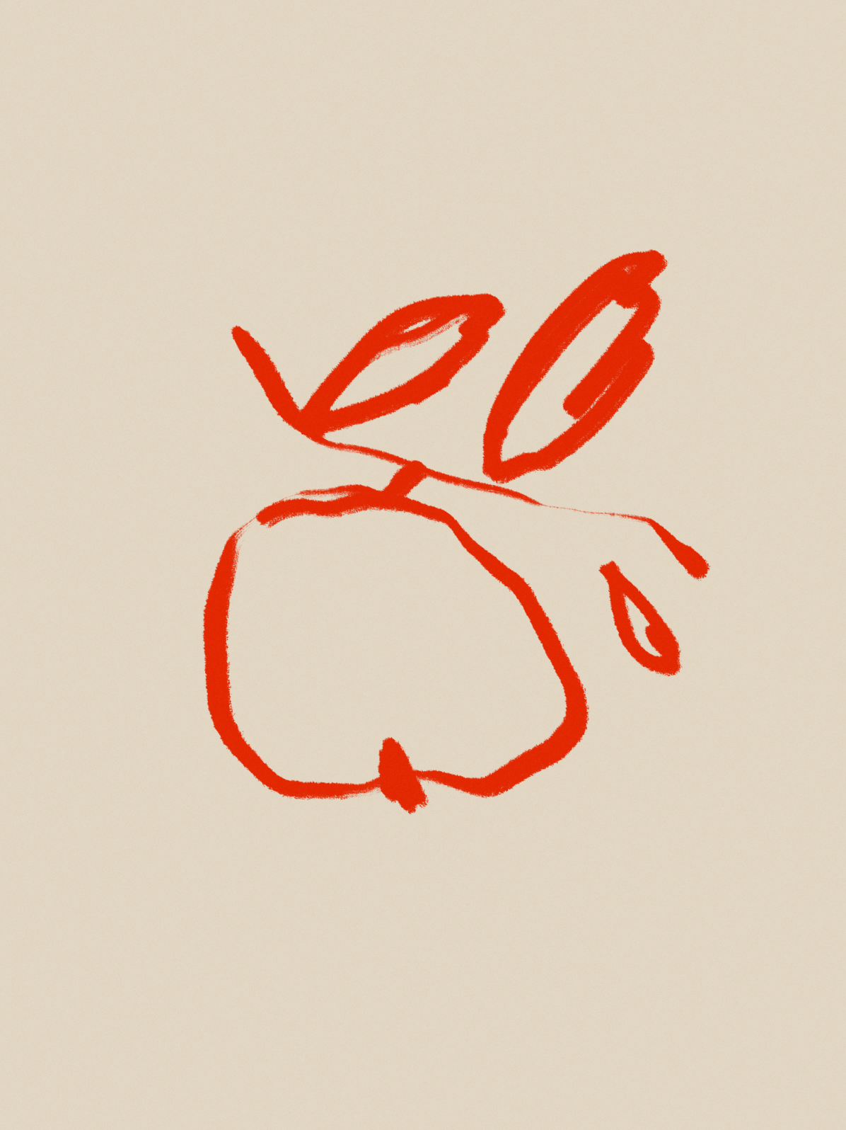 Botanical illustration giclee print, 50x70