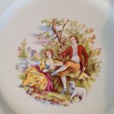 Decorative plate lovers scenery landscape Limoge France