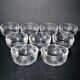 Lorraine crystalware set of 9 cut crystal bowls model Junon Lemberg Chantilly