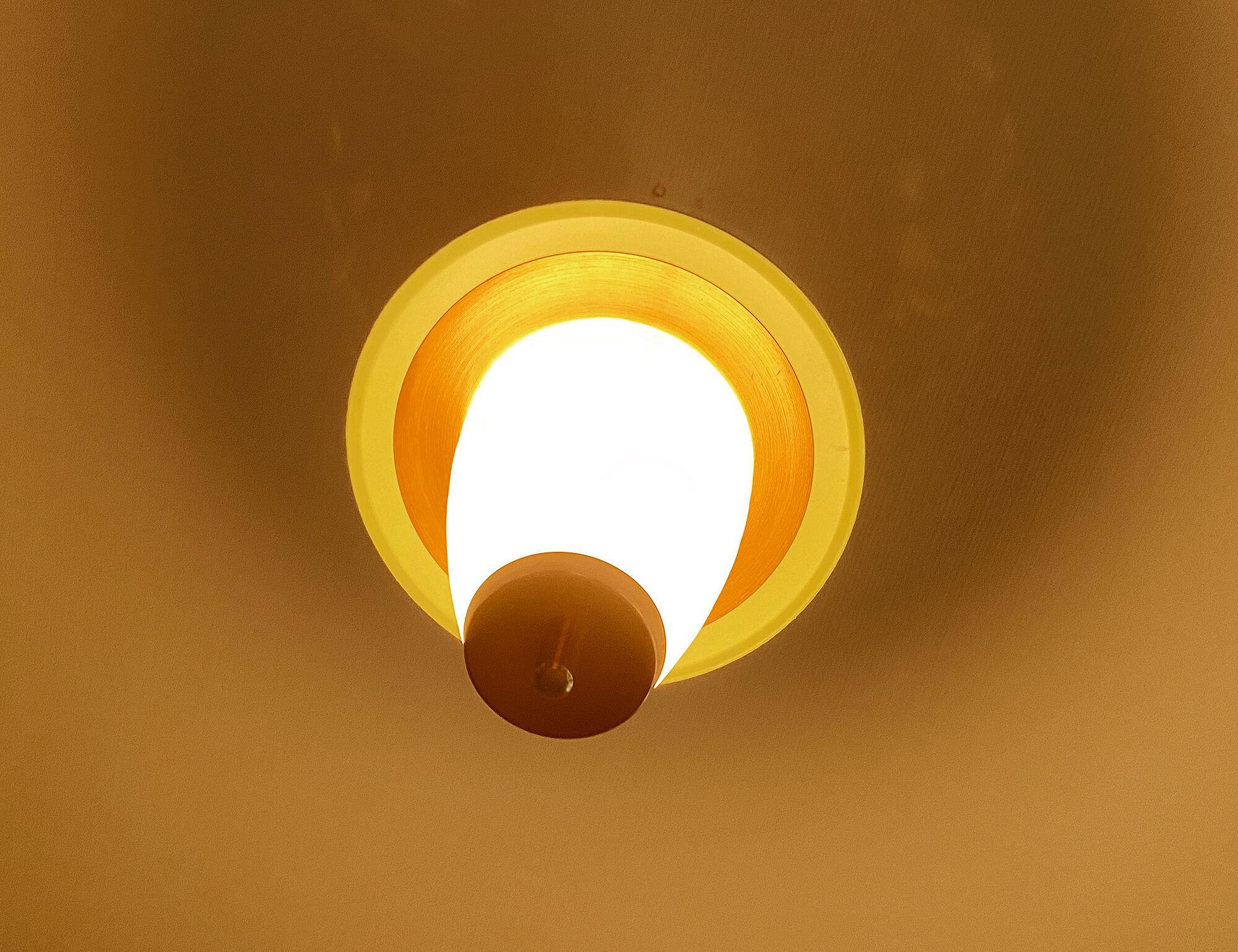 Suspension vintage 50 years, green copper opaline