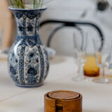 Oval solid wood table "Café Crème" Kumquat