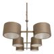 Grey metal Sputnik chandelier Stilnovo Lelli Style with 6 arms Italian