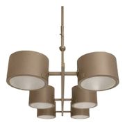 Grey metal Sputnik chandelier Stilnovo Lelli Style with 6 arms Italian