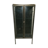 Vitrine metal type industrielle de medecin 1930