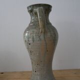 Vase pichet en grès gris-vert
