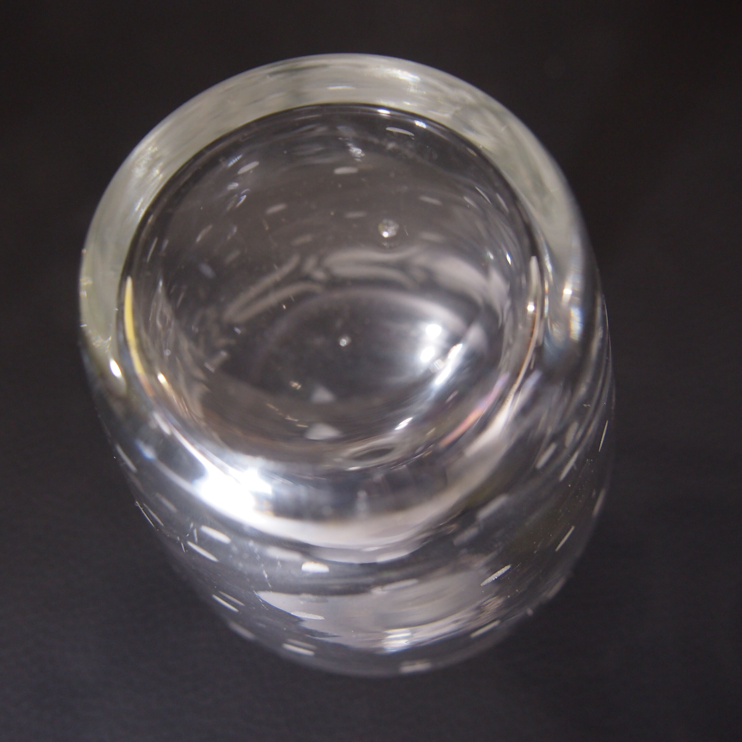 Glass crystal bottle