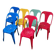 Suite de 6 Chaises style Tolix Multicolores  Design industriel